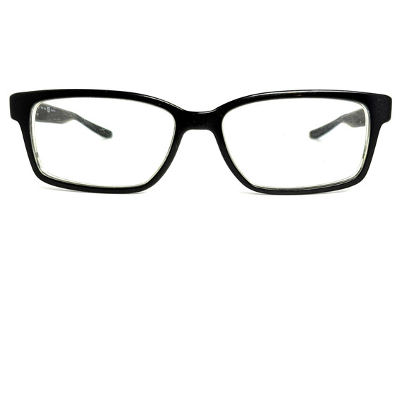 NIKE Eyeglasses Frames 7103 001 140 Black Full Rim Pre-Owned H19473 - Picture 1 of 6